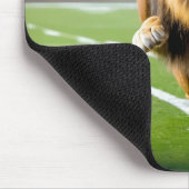 brullende leeuw met Football Muismat (Hoek)