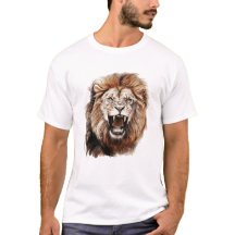 Brullende Leeuw Waterverf Schilderportret