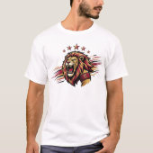 Brullende Leeuwenkapitein T-shirt (Voorkant)