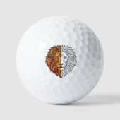 Brullende Leeuwenkop Custom Golfballen (Voorkant)