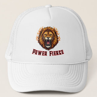 Brullende Leeuwenkop Mascotte Trucker Pet
