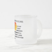 Brullende Leeuwenkop Matglas Koffiemok (Voorkant rechts)