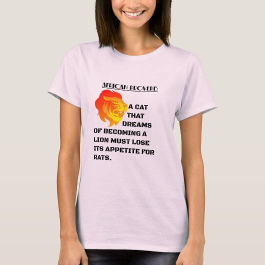 Brullende Leeuwenkop T-shirt (Voorkant)