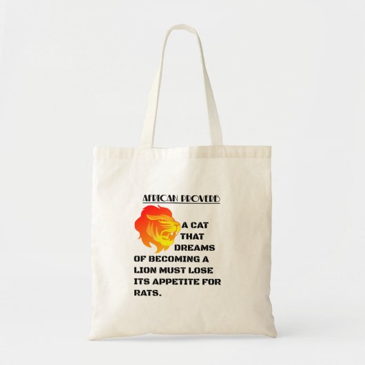 Brullende Leeuwenkop Tote Bag (Voorkant)