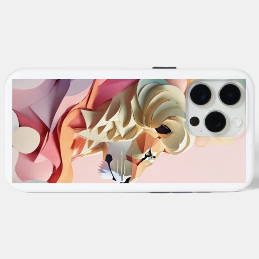 Brullende Majesteit Leeuw iPhone Case (Achterkant (horizontaal))