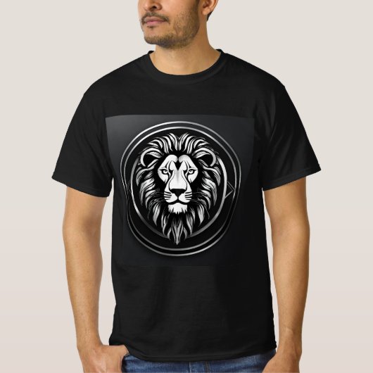 "Brullende Majesteit: Lion Graphic T-shirt" T-shirt (Voorkant)