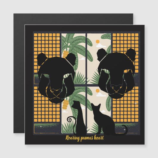 Brullende Pumas Harten (Voorkant / Achterkant)