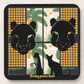 Brullende Pumas Harten Bier Onderzetter (Voorkant)