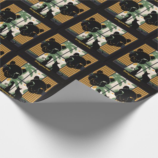 Brullende Pumas Harten Cadeaupapier (Hoek)