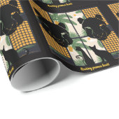 Brullende Pumas Harten Cadeaupapier (Rol Hoek)