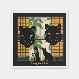 Brullende Pumas Harten Servet