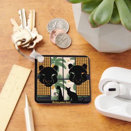 Brullende Pumas Harten Sleutelhanger (Bureau)