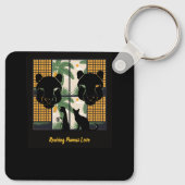 Brullende Pumas Harten Sleutelhanger (Achterkant)