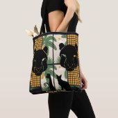 Brullende Pumas Harten Tote Bag (Dichtbij)