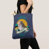 Brullende Sundown Club Sabeltandtijger Tote Bag (Dichtbij)