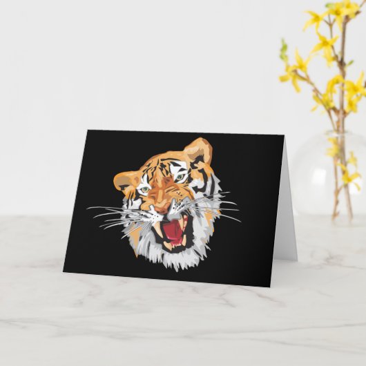 Brullende Tijger Kaart (Gele Bloem)