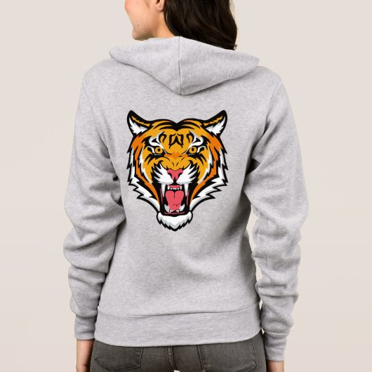 Brullende Tijger Kop-25818 Hoodie (Achterkant)