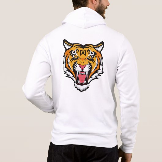 Brullende Tijger Kop-25818 Hoodie (Achterkant)