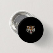 Brullende Tijger Ronde Button 3,2 Cm (Voorkant /achterkant)