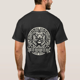 Brullende Tijger Tribale Grafische T-Shirt