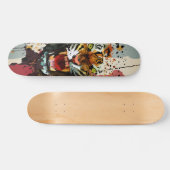 Brullende Tijger Verfspatten Moderne Straatkunst Persoonlijk Skateboard (Horizontaal)