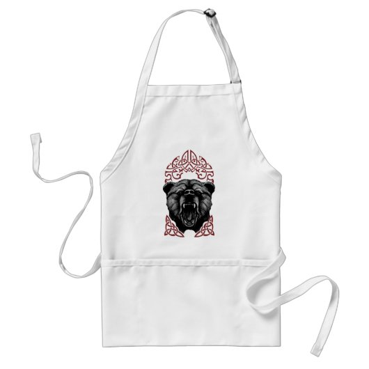 Brullende Vikingbeer Standaard Schort (Voorkant)