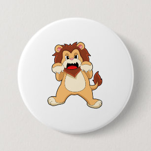 BrullendeLeeuw.PNG Ronde Button 7,6 Cm