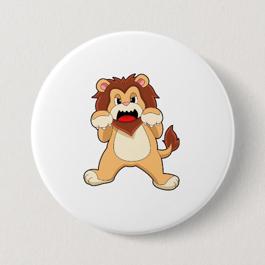 BrullendeLeeuw.PNG Ronde Button 7,6 Cm (Voorkant)
