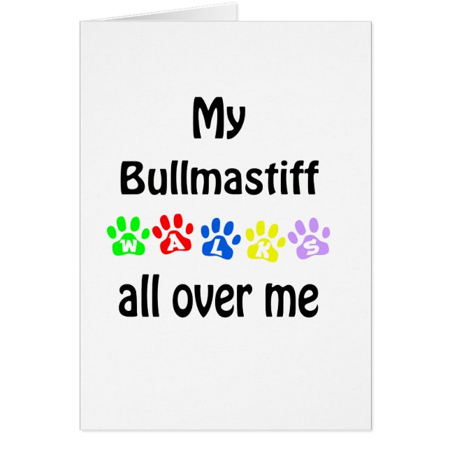 Brullmastiff wandelingen ontwerp (Voorkant)
