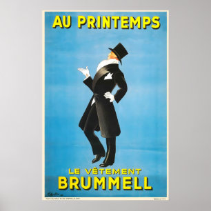 Brummell Kleding in het Lente Herenmode Poster