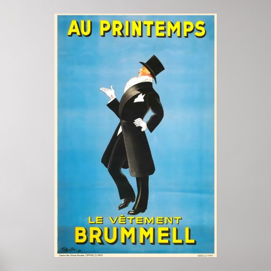 Brummell Kleding in het Lente Herenmode Poster (Voorkant)