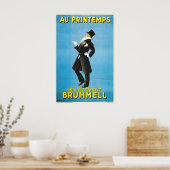 Brummell Kleding in het Lente Herenmode Poster (Keuken)