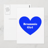 Brummie Girl Briefkaart (Voorkant / Achterkant)