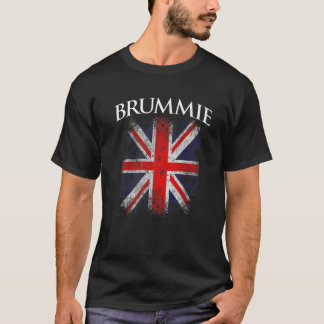 Brummie Retro British Flag Funny T-shirt