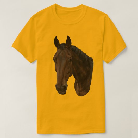 Brun Häst  T-shirt (Design voorkant)