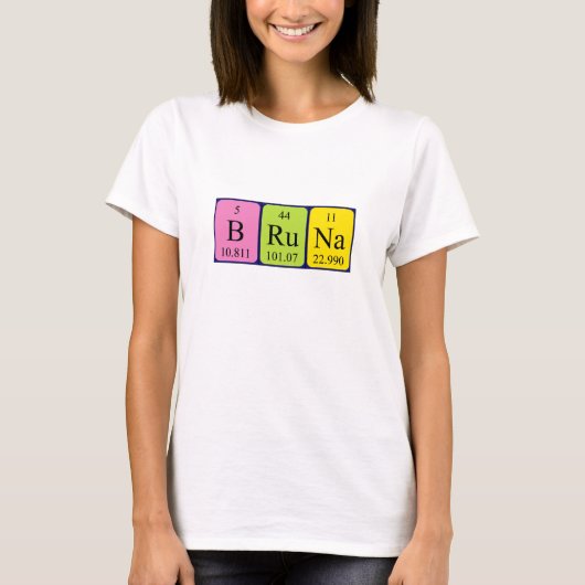 Bruna periodiek table name shirt (Voorkant)