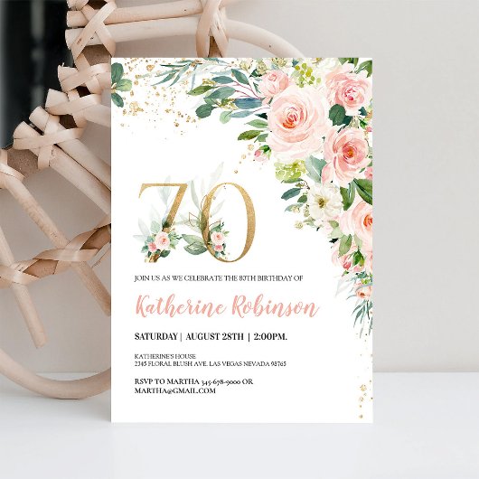 Brunch 70e verjaardag Uitnodiging