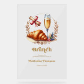 Brunch Afstudeer Welkom Acryl Bord (Voorkant)