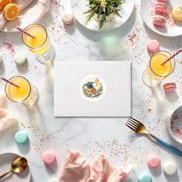 Brunch-Afstuderen Ronde Sticker