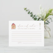 Brunch and Bubble Advice and Wishes Kaart (Staand voorkant)