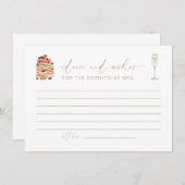 Brunch and Bubble Advice and Wishes Kaart (Voorkant / Achterkant)