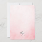 Brunch and Bubble Birthday Glitter Invitation Kaart (Achterkant)