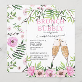 Brunch and Bubble Vrijgezellenfeest Personalized Kaart