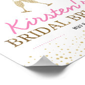 Brunch and Bubble Vrijgezellenfeest Welcome Poster (Hoek)