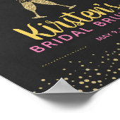 Brunch and Bubble Vrijgezellenfeest Welcome Poster (Hoek)