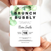 Brunch and Bubbly Bridal Shower Green Eucalyptus Magneet
