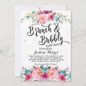 Brunch and bubbly Bridal Shower Invitation Kaart (Voorkant)