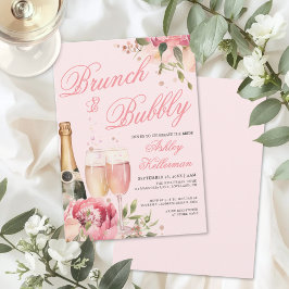Brunch And Bubbly Bridal Shower Kaart