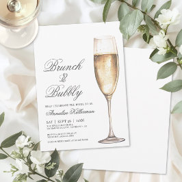 Brunch And Bubbly Bridal Shower Kaart