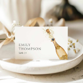 Brunch and Bubbly Bridal Shower Place Cards Kaart